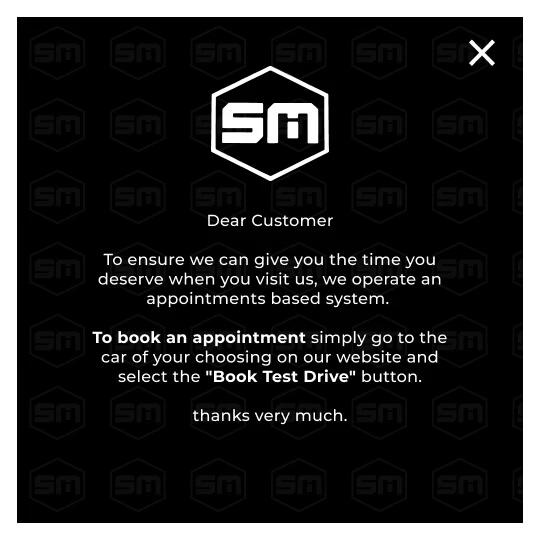 Sarsfield Motors Appointments Based System